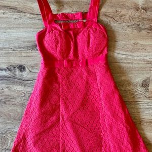 Fab’rik Red Lace Mini Dress